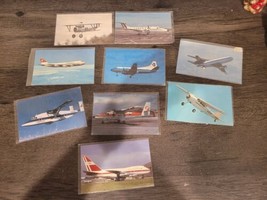 Lot Of 9 Vintage Airplane Postcards Color Photochrome Airlines Read Desc... - $23.36