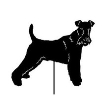 Wire Fox Terrier Garden Stake or Wall Hanging / Garden Art / Pet Memorial / Shad - £42.31 GBP