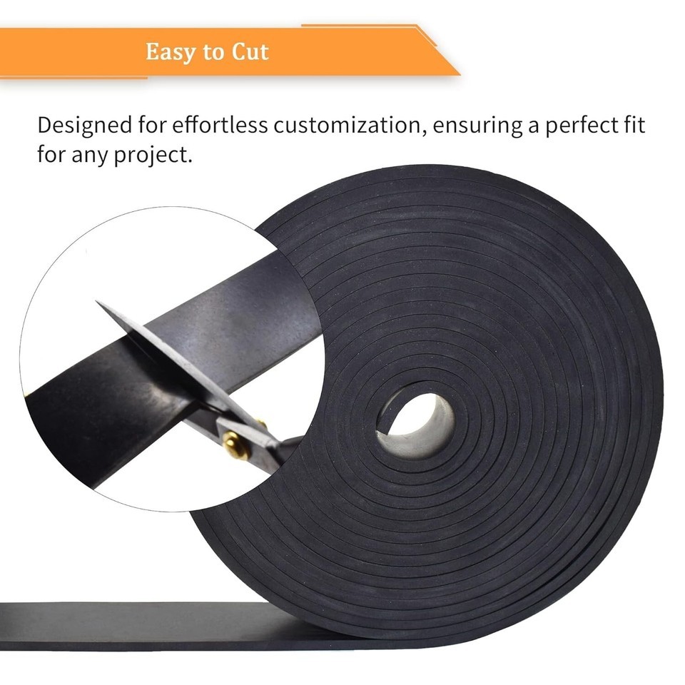 Neoprene Rubber Strips 1/2" Thick X 2" Wide X 10' Long - Versatile DIY Material Item image 8