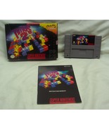 TETRIS 2 SNES SUPER NINTENDO VIDEO GAME Cart Cartridge Complete with Box... - $29.70
