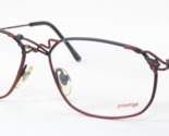 Vintage Prestige 043 18 Brûlé Rouge/Vert Teal Unique Lunettes Cadre 55-1... - $114.16