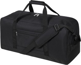 Travel Duffel Bag 40L Roomy Weekender Bag for Gym Sport Black - £36.18 GBP