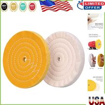 Professional-Grade 8&quot; Buffing Wheel Set with 5/8&quot; Arbor for Bench Grinders - $55.93 CAD