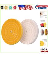 Professional-Grade 8&quot; Buffing Wheel Set with 5/8&quot; Arbor for Bench Grinders - $738.34 MXN