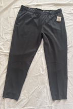 Russell Slim Knit GRAY Jogger Sweatpants Size 2XL (44-46) Bottom zipp - $20.79
