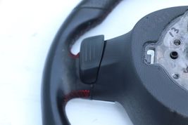 10-14 VW MK6 GTi Flat Bottom Red Stitch Leather Steering Wheel Paddle Shifters image 14
