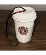 Starbucks Coffee 1971 Brown Siren Logo To Go Cup Ceramic Christmas Ornam... - $233.44 MXN