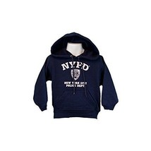 NYPD Kids Hoodie White Print Sweatshirt Navy (Medium (10-12)) - £27.47 GBP