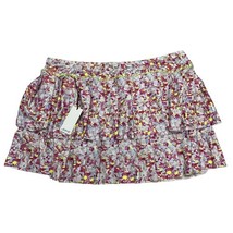 Jofit Apparel Skort Womens XXL Purple Floral Tiered Mini Tennis Athletic... - $34.46