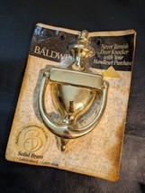 Baldwin Solid Polished Brass Door Knocker No Tarnish USA NEW - $16.82
