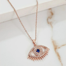 Blue Eye Chain Necklace - £35.14 GBP