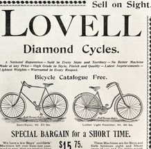 Lovell Diamond Bicycles 1894 Advertisement Victorian Racer Roadster ADBN1qq - $19.99