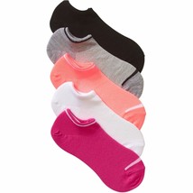No Boundaries No Show Socks 5 Pair Women&#39;s Shoe Size 4-10 Orange  #28 - $9.74