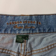 Lauren Jeans Co. Ralph Lauren Women's Cotton Blend Blue Denim Shorts Size 12 image 5