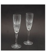 Vtg Set of 2 Mikasa Old Dublin Crystal Fluted Campagne glasses Discontinued - €34,84 EUR