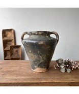 Antique Turkish Terracotta Vase - Vintage Pottery Clay Pot - £139.24 GBP