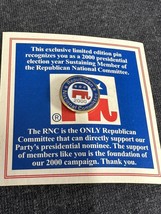 2000 Republican National Committee Convention Enamel Hat Lapel Pin Vinta... - £10.98 GBP