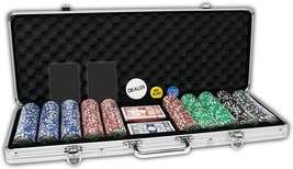 DA VINCI Casino Del Sol Poker Chip Set (500 chips) with Case &amp; 2 Decks o... - £55.04 GBP