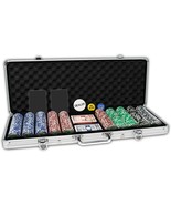 DA VINCI Casino Del Sol Poker Chip Set (500 chips) with Case &amp; 2 Decks o... - £55.74 GBP