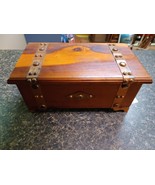 Vtg  Nussbaum Co. Jewelry Trinket Box Hinged 8.5&quot; x 4.5&quot; x 3.5&quot; - $40.73 CAD