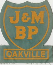 VINTAGE J&amp;M BP GAS SERVICE STATION OAKVILLE ONTARIO CANADA PATCH - £12.76 GBP