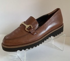 Paul Green Gold Tong Lug Sole Slip-on Loafers (Size Uk 4/US 6.5) - £62.87 GBP