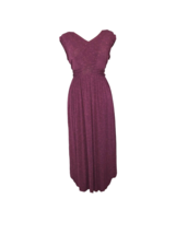 Matilda Jane Tee Shirt Dress Full Skirt Maxi Womens M Burgundy Maroon Po... - $31.20