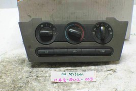 2006-2009 Mercury Milan Manual AC Temperature Control 6E5H19980AF Box2 03 11A... - £13.96 GBP
