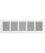 Tru Aire 6 in. H x 24 in. W 1-Way Powder Coat White Steel Return Air Grille - $22.46