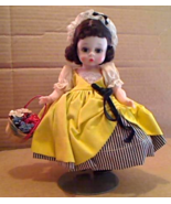 Vintage Madame Alexander &quot;French&quot; Doll; Flex Knees, Hat, Stand, odd (?) ... - $40.00