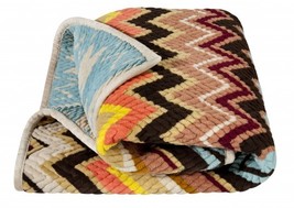 NWT Missoni for Target Colore Chevron and Blue/White Reversible Throw Blanket - £200.00 GBP