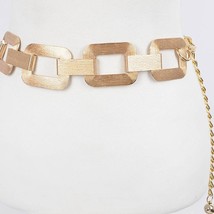 Multi Square Metal Chain Belt Gold - €20,34 EUR