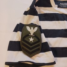 Avirex Short Sleeve Pullover Women's White & Black Shirt Top Measured Size Small image 4