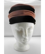 Vintage Burgundy Velvet &amp; Pink Satin Ladies&#39; Hat by Screen Vogue Original - €18,59 EUR