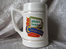5-1/2&quot; TALL HILLSHIRE FARM OKTOBERFEST 2000 COLLECTIBLE PROMO BEER MUG - $12.09