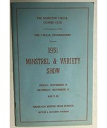 1951 MINSTREL &amp; VARIETY SHOW vintage YMCA program Hamilton Jr High Balti... - $13.56 CAD