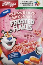3 Boxes of Kellogg&#39;s Frosted Flakes Strawberry Milkshake Cereal 435g Each - £28.61 GBP