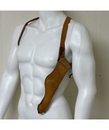 Lawrence Shoulder Holster Brown Leather Quick Draw Pistol Holder 7 613 V... - $91.83 CAD