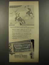 1954 American Express Travelers Checks Ad - Cartoon by George Price - I told you - £13.82 GBP