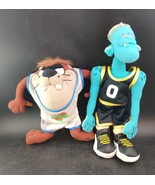 Space Jam Tune Squad Plushes, Lot Of 2, McDs 1996 Toys, Taz &amp; Blanko - $12.00