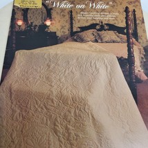 Vintage 1985 White on White Quilting Pattern Magazine Guide - $13.10