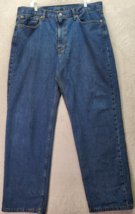 Levi&#39;s 550 Jeans Men&#39;s Size 38 Blue Denim Cotton Pockets Flat Front Stra... - £21.77 GBP