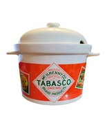 Vintage Tabasco Stoneware Lidded Slow Cooker #31857 McIlhenny Houston Ha... - $30.00