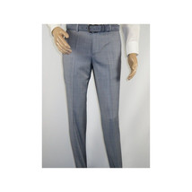 Men Suit BERLUSCONI Turkey 100% Italian Wool Super 180's 3pc Vested #Ber7 Sky image 9