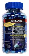 Kirkland Rapid Release Extra-Strength Acetaminophen 500mg PM, 375 Gelcaps - £35.84 GBP