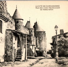 c1910 Carcassonne France Fortified Medieval Citadel Fortress Collotype P... - $9.95