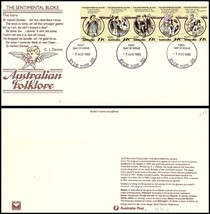 1983 AUSTRALIA FDC Cover -Sentimental Bloke, Australian Folklore, Ryde, NSW M12  - £2.31 GBP