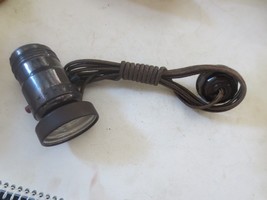 Vintage Deco Leviton Light Socket push button Copper Brass lined 250W 25... - $9.49