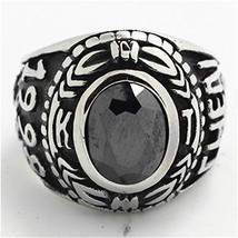 Stone Army Ring 316L Stainless Steel Fashion (8) - $3.95