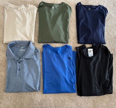 Teen Boys Shirt Lot 5 Short Sleeved &amp; 1 Long Sleeved Nike Adidas H&amp;M Men... - $543.36 MXN
